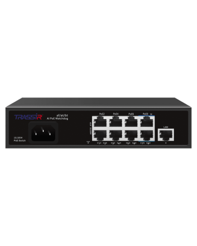 TR-NS1109-120-8PoE. Коммутатор с PoE. Trassir в Ангарске