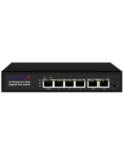 TR-NS1406-65-4POE. Коммутатор с PoE. Trassir в Ангарске