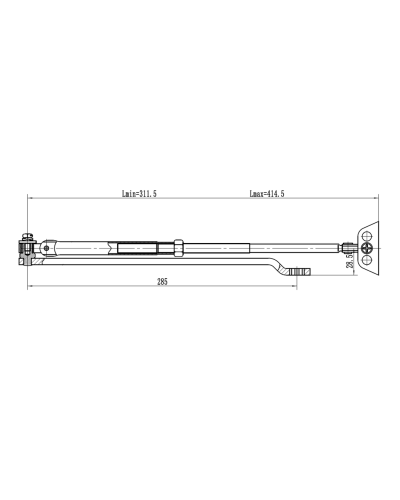 Рычаг-503 LONG. Рычаг удлиненный для доводчиков. VIZIT в Ангарске