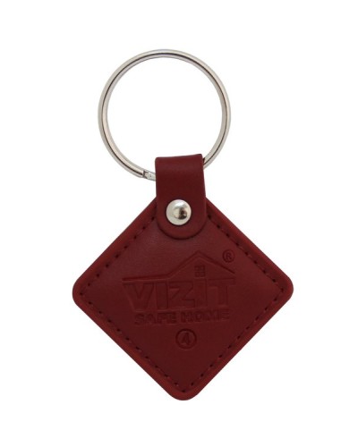 VIZIT-RF2.2 (Red). Брелок proximity кожаный. VIZIT в Ангарске
