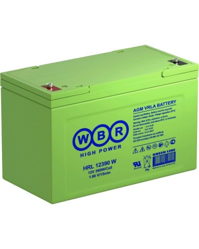 WBR HRL12390W. Аккумулятор герметичный свинцово-кислотный. WBR в Ангарске