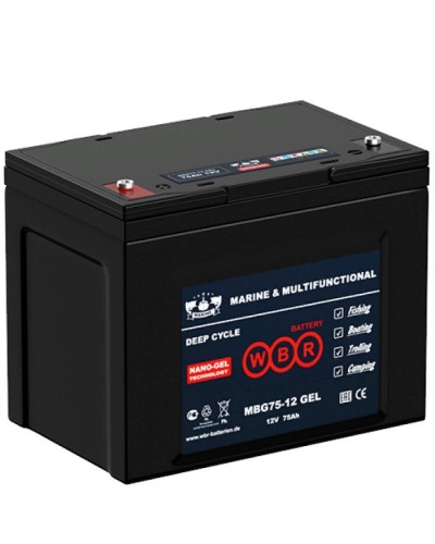 WBR MBG75-12. Аккумулятор герметичный свинцово-кислотный. WBR в Ангарске
