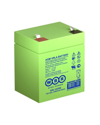 WBR HRL1225W. Аккумулятор герметичный свинцово-кислотный. WBR в Ангарске