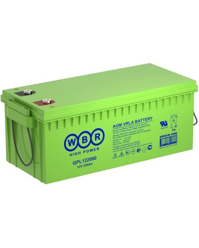 WBR GPL122000. Аккумулятор герметичный свинцово-кислотный. WBR в Ангарске