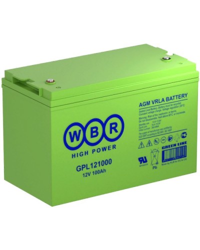 WBR GPL121000A. Аккумулятор герметичный свинцово-кислотный. WBR в Ангарске
