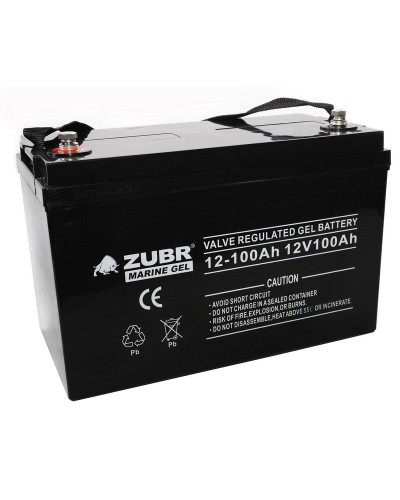 ZUBR MARINE GEL NPG 12-100 (12V, 100Ah). Аккумулятор герметичный свинцово-кислотный. ZUBR в Ангарске