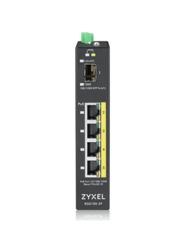 RGS100-5P-ZZ0101F. Промышленный PoE+ коммутатор. ZYXEL в Ангарске