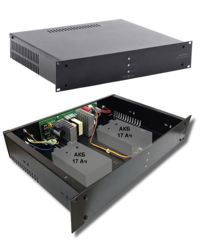 СКАТ-1200У RACK (СКАТ ИБП-12/7-2x17-RACK) (2141). Источник вторичного электропитания резервированный. Бастион в Ангарске