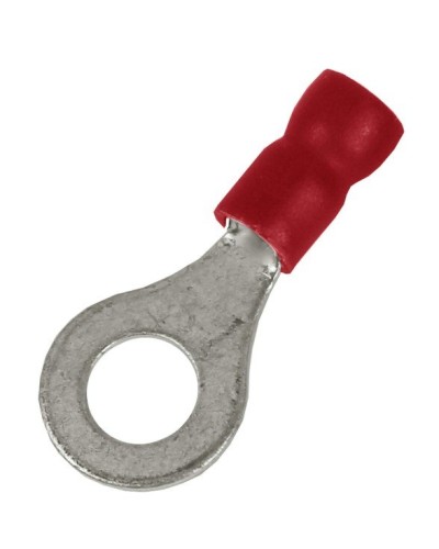 Наконечник НКИ 0,25-1,5 М10 (D10,5мм) с отверстием под винт (100 шт) (2A10P-EE-PVC). Наконечник с отверстием под винт и изолированным фланцем ПВХ. ДКС в Ангарске