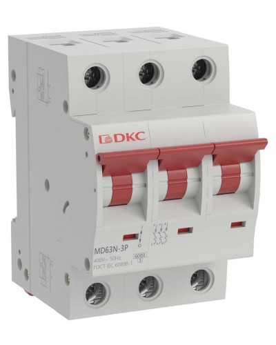 YON max MD63N 3P 20А 6кА C (MD63N-3PC20). Автоматический выключатель. ДКС в Ангарске