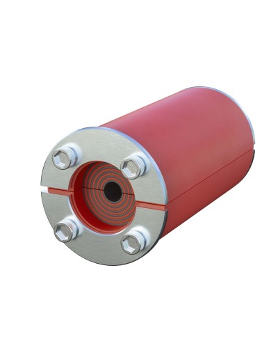 Проходка круглая, нержавеющая, D50х70 мм для кабелей D10-30 мм (DXF3114): Проходка круглая, нержавеющая в Ангарске