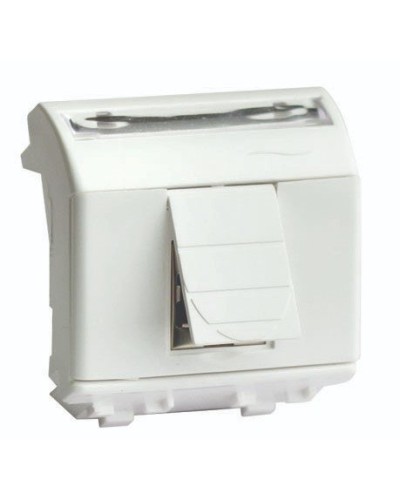 Розетка RJ-45 Brava 2 модуля слоновая кость (75450S): Розетка компьютерная с двумя разъёмами в Ангарске