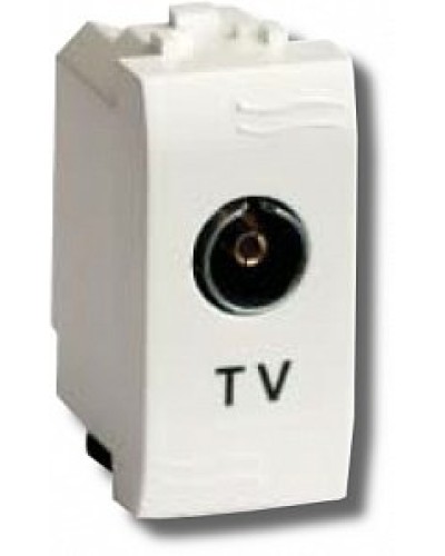 Розетка TV проходная Brava 1 модуль слоновая кость (75581S): Розетка TV в Ангарске