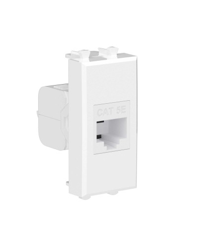 Розетка RJ-45 Avanti 1 модуль белое облако (4400661): Розетка компьютерная, без шторки модульная, кат.5е в Ангарске