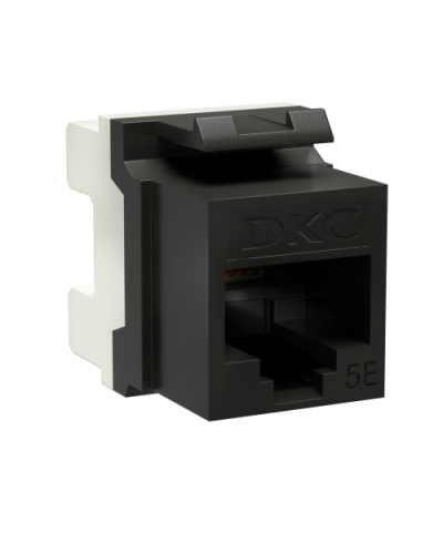 Модуль Keystone RJ45 CAT5E, 180 градусов, черный (RNK5EU180BK): Модуль неэкранированный в Ангарске