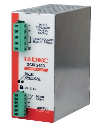 Источник питания однофазный, 240Вт, 5А, 48В (XCSF240DP). Источник питания OPTIMAL POWER однофазный, с ORing диодом. ДКС в Ангарске