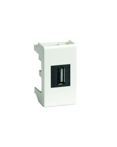Розетка USB 2.0 Brava 1 модуль белая (76200B): Розетка USB в Ангарске