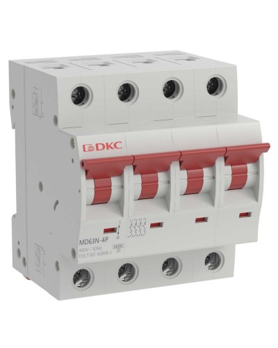 YON max MD63N 4P 20А 6кА C (MD63N-4PC20). Автоматический выключатель. ДКС в Ангарске