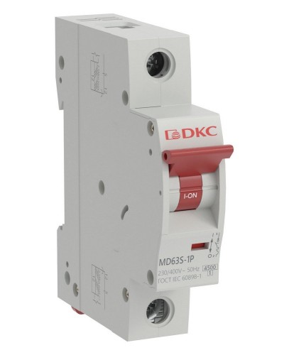 YON max MD63S 1P 40А 4,5кА C (MD63S-1PC40). Автоматический выключатель. ДКС в Ангарске