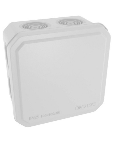 Коробка ответвительная с кабельными вводами IP55, 100х100х50 (53800). Коробка ответвительная. ДКС в Ангарске