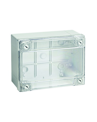 Коробка ответвительная с гладкими стенками IP56, 300х220х120 (54320). Коробка ответвительная с гладкими стенками и прозрачной крышкой. ДКС в Ангарске