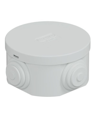Коробка JBR065 D=65х35, 4 вых., IP44, серая (44004). Коробка монтажная. Экопласт в Ангарске