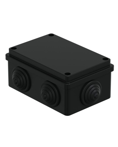 Коробка JBS120 120х80х50, 6 вых., IP55, черная (44008BL-1). Коробка монтажная. Экопласт в Ангарске