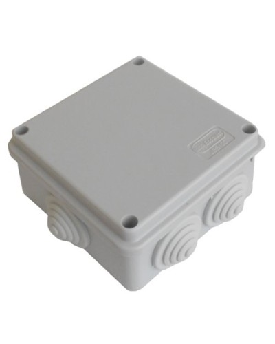 Коробка JBS100 100х100х55, 6 вых., 3P (0,15…4мм²) серая (43107HF-GR). Коробка монтажная, огнестойкая, без галогена. Экопласт в Ангарске