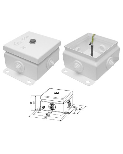 КМ IP55-1010 (без DIN рейки). Коробка монтажная электротехническая. Гефест в Ангарске