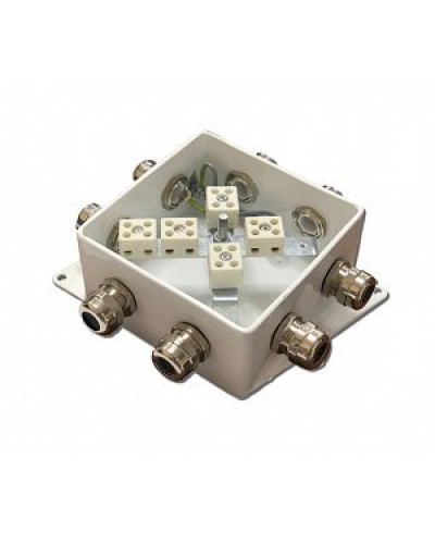 КМ-О (10к*10,0)-IP66-120х120, три ввода: Коробка монтажная огнестойкая в Ангарске