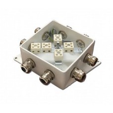 КМ-О (10к*10,0)-IP66-120х120, четыре ввода: Коробка монтажная огнестойкая