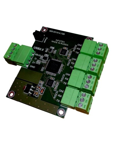 AVT-USB/4RS232. Промышленный преобразователь USB в RS-232. Инфотех в Ангарске