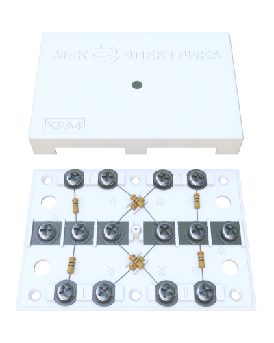 KRA-4 75 Om white (MEC42101). Коробка на 4 абонента. МЭК-Электрика в Ангарске