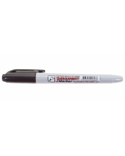 Маркер перманентный Crown «Multi Marker Super Slim» 1 мм, черный, пулевидный (08-8001): Ручка для маркировки в Ангарске