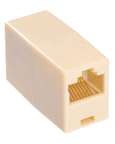 RJ-45 (розетка)-RJ-45 (розетка) (бежевый): Разъем распределительный в Ангарске