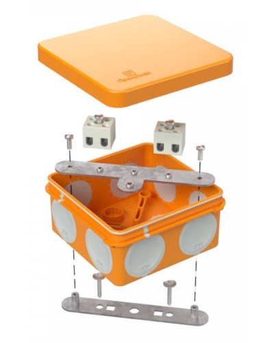 Коробка огнестойкая 80х80х40 (60-0210-FR2.5-4). Коробка огнестойкая для открытой установки. Промрукав в Ангарске