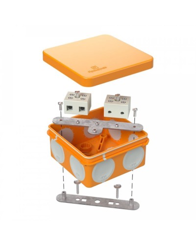 Коробка огнестойкая 80х80х40 (60-0210-FR10.0-4). Коробка огнестойкая для открытой установки. Промрукав в Ангарске