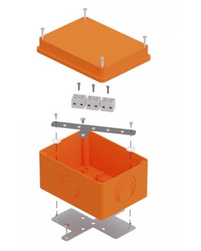 Коробка огнестойкая 150х110х90 E15-E120 для о/п (40-0351-FR1.5-6). Коробка огнестойкая для открытой установки. Промрукав в Ангарске