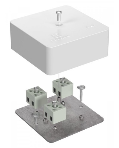 Коробка огнестойкая 75х75х30 (40-0450-FR1.5-6). Коробка огнестойкая для открытой установки. Промрукав в Ангарске