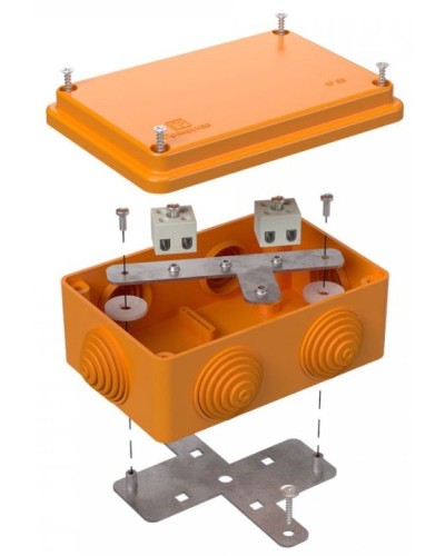 Коробка огнестойкая 120х80х50 (40-0340-FR6.0-4). Коробка огнестойкая для открытой установки. Промрукав в Ангарске
