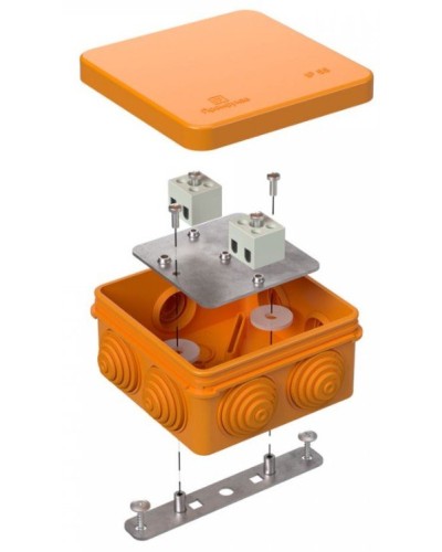 Коробка огнестойкая 80х80х40 (40-0210-FR1.5-4). Коробка огнестойкая для открытой установки. Промрукав в Ангарске