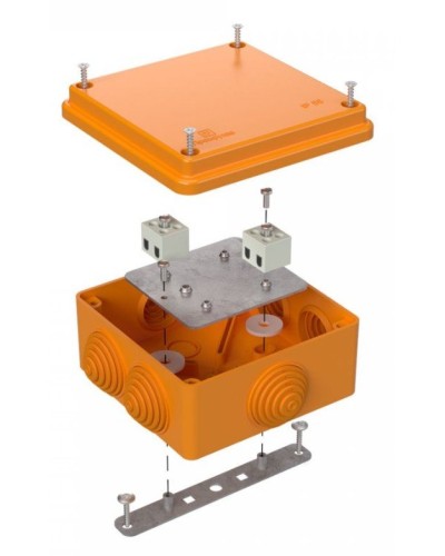 Коробка огнестойкая 100х100х50 (40-0300-FR2.5-4). Коробка огнестойкая для открытой установки. Промрукав в Ангарске