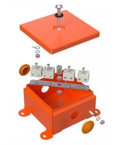 Коробка металлическая огнестойкая 110х110х65 (70-0360-FR2.5-4). Коробка металлическая огнестойкая. Промрукав в Ангарске