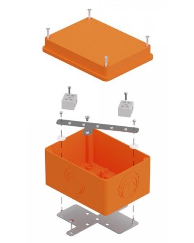 Коробка огнестойкая 150х110х90 E15-E120 для о/п (40-0351-FR10.0-4). Коробка огнестойкая для открытой установки. Промрукав в Ангарске