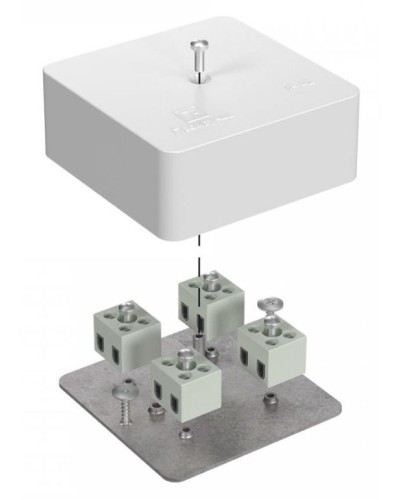 Коробка огнестойкая 75х75х30 (40-0450-FR1.5-8). Коробка огнестойкая для открытой установки. Промрукав в Ангарске