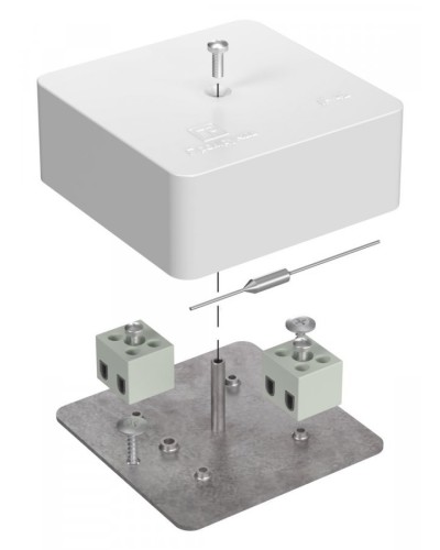 Коробка огнестойкая 75х75х30 (40-0450-FR6.0-4-П). Коробка огнестойкая для открытой установки. Промрукав в Ангарске