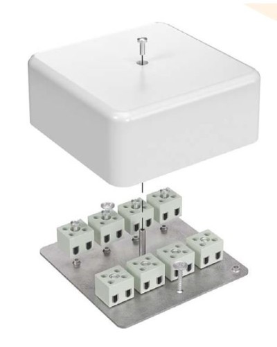 Коробка огнестойкая 103х103х45 для кабель-канала (40-0470-FR10.0-6). Коробка огнестойкая для кабель-канала. Промрукав в Ангарске