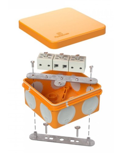 Коробка огнестойкая 60-0210-FR6.0-6 Е15-Е120 80х80х40. Коробка огнестойкая для открытой установки. Промрукав в Ангарске