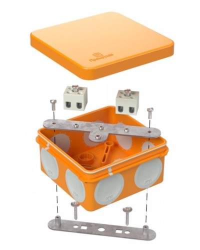 Коробка огнестойкая 80х80х40 (60-0210-FR2.5-6). Коробка огнестойкая для открытой установки. Промрукав в Ангарске