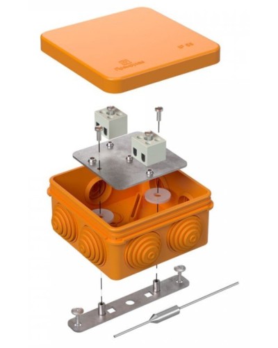 Коробка огнестойкая 80х80х40 (40-0210-FR2.5-4-П). Коробка огнестойкая для открытой установки. Промрукав в Ангарске